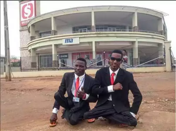 Corporate Beggars: See the Handicapped Men Spotted Begging in Suits in Kwara State (Photo)